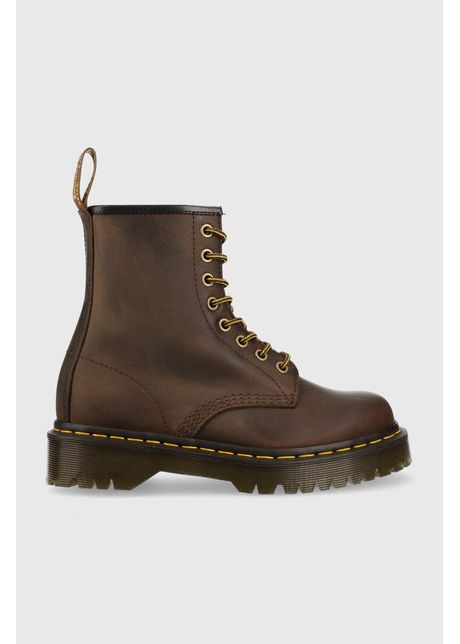 Dr martens bocanci de piele 1460 bex femei culoarea maro cu toc plat dm27894201
