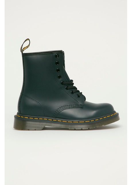 Dr martens bocanci de piele 1460 culoarea bleumarin cu toc plat 11822411