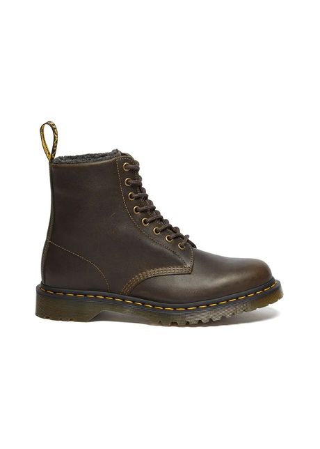 Dr martens bocanci de piele 1460 wl femei culoarea maro cu toc plat izolat dm31873538