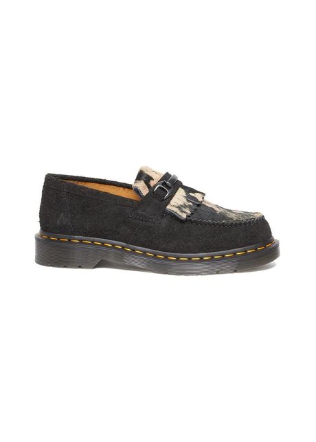 Dr martens mocasini din piele ntoars adrian snaffle culoarea negru cu toc plat dm31895779