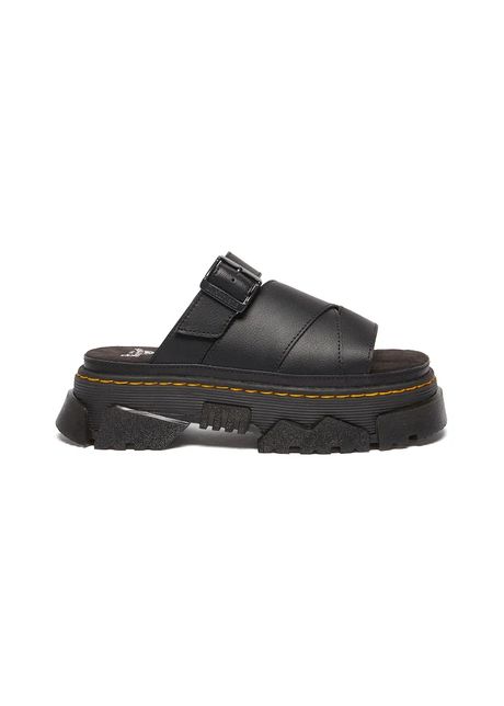Dr martens papuci mattison culoarea negru cu platforma dm40900001