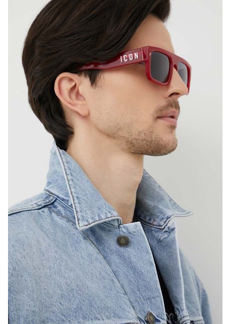 Dsquared2 ochelari de soare barbati culoarea rosu