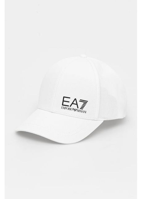 Ea7 emporio armani apc de baseball din bumbac culoarea alb cu imprimeu af11989 7x000005