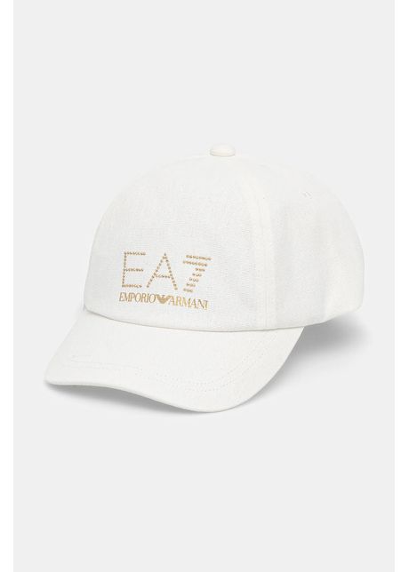 Ea7 emporio armani apc de baseball din bumbac culoarea alb cu imprimeu af13009 7w000327