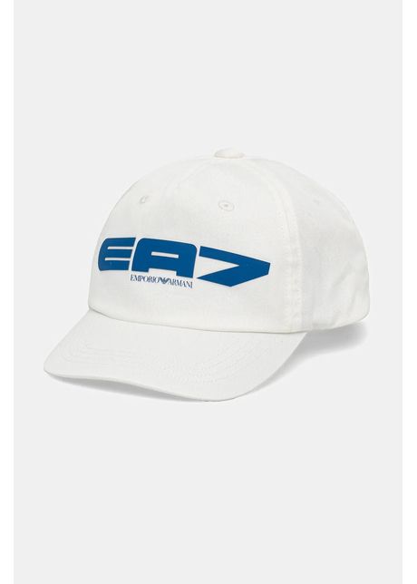 Ea7 emporio armani apc de baseball din bumbac culoarea alb cu imprimeu af13644 7x000053