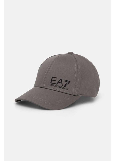 Ea7 emporio armani apc de baseball din bumbac culoarea gri cu imprimeu af11989 7x000005