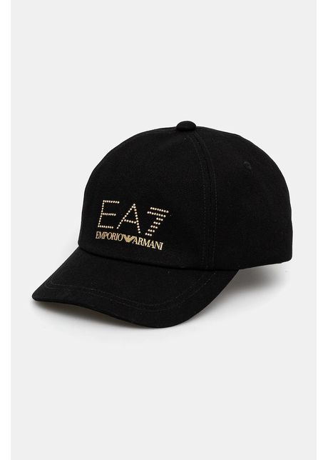 Ea7 emporio armani apc de baseball din bumbac culoarea negru cu imprimeu af13009 7w000327
