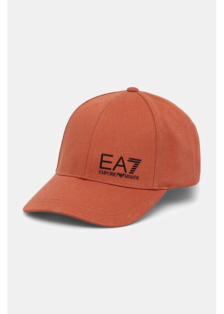 Ea7 emporio armani apc de baseball din bumbac culoarea portocaliu cu imprimeu af11989 7x000005