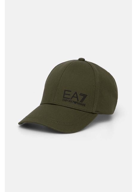 Ea7 emporio armani apc de baseball din bumbac culoarea verde cu imprimeu af11989 7x000005
