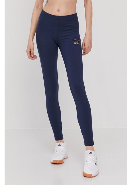 Ea7 emporio armani colan i femei culoarea albastru marin cu imprimeu