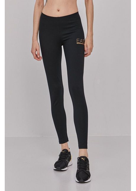 Ea7 emporio armani colan i femei culoarea negru cu imprimeu