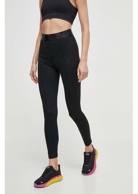 Ea7 emporio armani colanti femei culoarea negru neted
