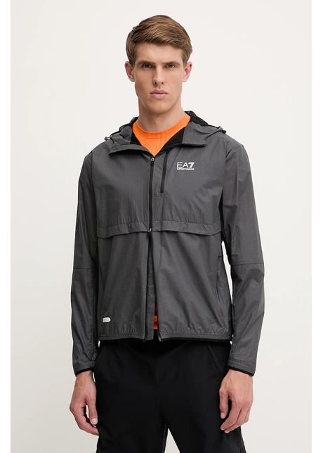 Ea7 emporio armani geac sport culoarea gri de tranzitie af13152 7m000063