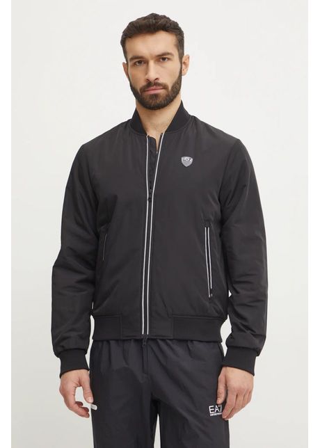 Ea7 emporio armani geaca barbati culoarea negru de tranzitie pn7lz 8npb12