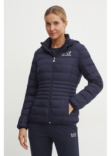 Ea7 emporio armani geaca femei culoarea albastru marin de tranzitie tnf8z 8ntb23