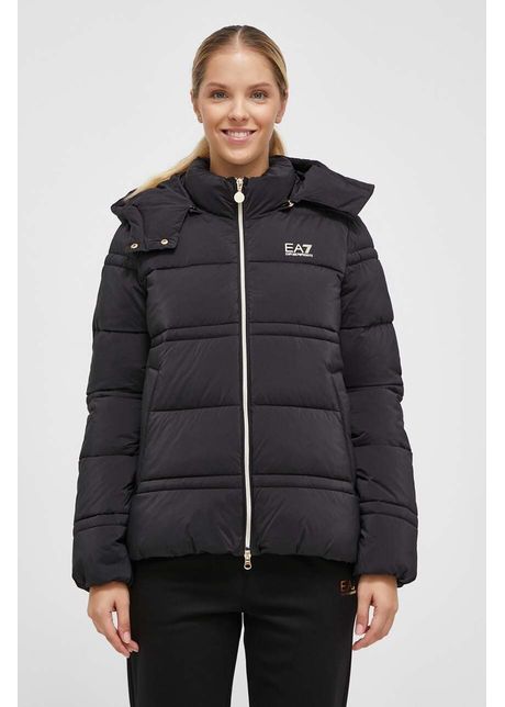 Ea7 emporio armani geaca femei culoarea negru de iarna