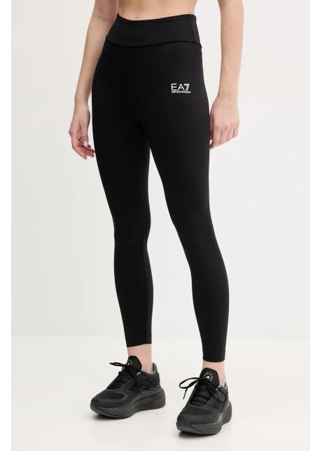 Ea7 emporio armani leggins de antrenament culoarea negru neted af12625 7w000232