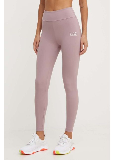 Ea7 emporio armani leggins de antrenament culoarea roz neted tjklz 6dtp21