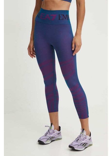 Ea7 emporio armani leggins de antrenament culoarea turcoaz modelator tjdgz 6dtp51