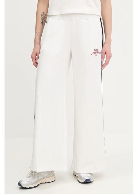 Ea7 emporio armani pantaloni de trening culoarea alb cu imprimeu af12114 7w000152