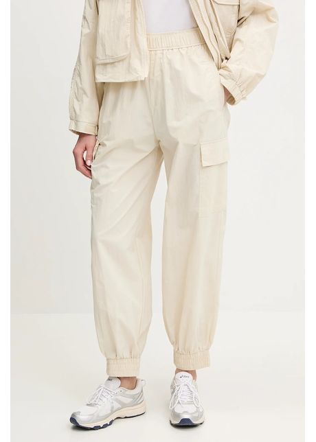 Ea7 emporio armani pantaloni de trening culoarea bej uni af12452 7w000157