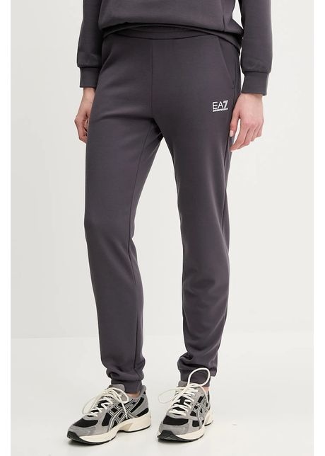 Ea7 emporio armani pantaloni de trening culoarea gri cu imprimeu af10443 7w000075