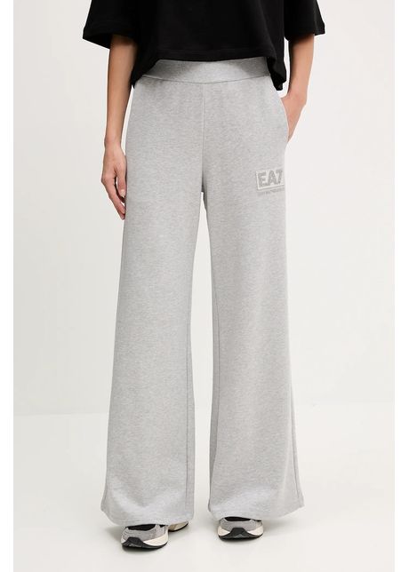 Ea7 emporio armani pantaloni de trening culoarea gri melanj af12473 7w000179