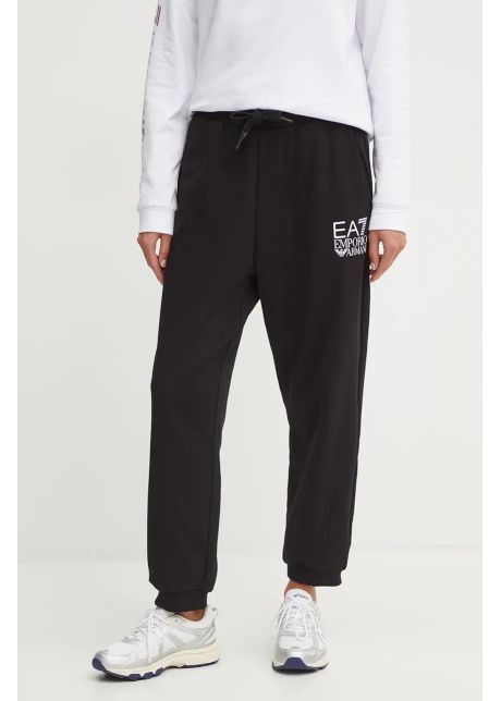 Ea7 emporio armani pantaloni de trening culoarea negru cu imprimeu tjzcz 6dtp64