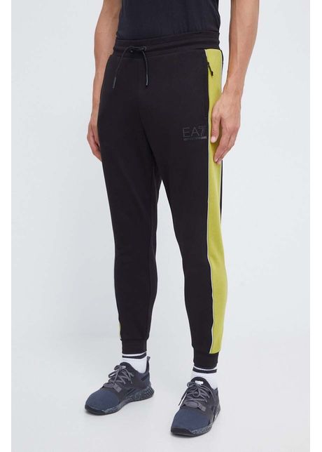 Ea7 emporio armani pantaloni de trening culoarea negru modelator