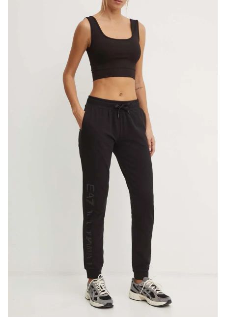 Ea7 emporio armani pantaloni de trening culoarea negru neted tjzez 6dtp62