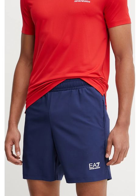 Ea7 emporio armani pantaloni scur i culoarea bleumarin af14581 7m000169