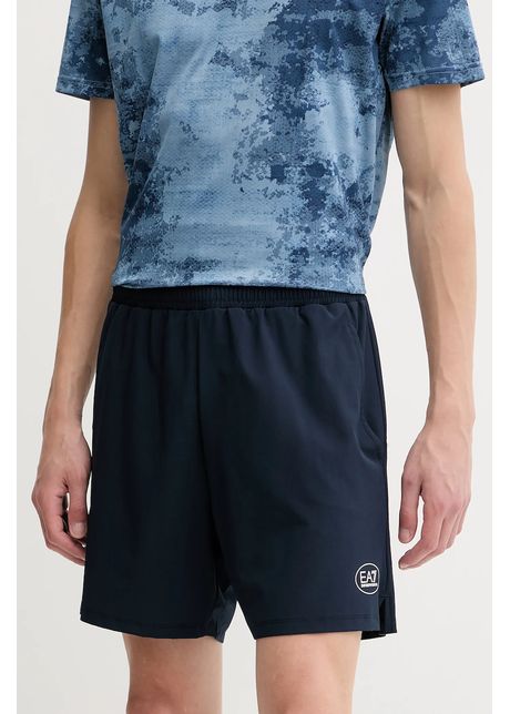 EA7 Emporio Armani pantaloni scurți de antrenament culoarea albastru marin, AF17683.7M000835