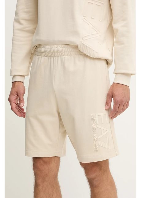 Ea7 emporio armani pantaloni scur i din bumbac culoarea bej af13512 7m000232