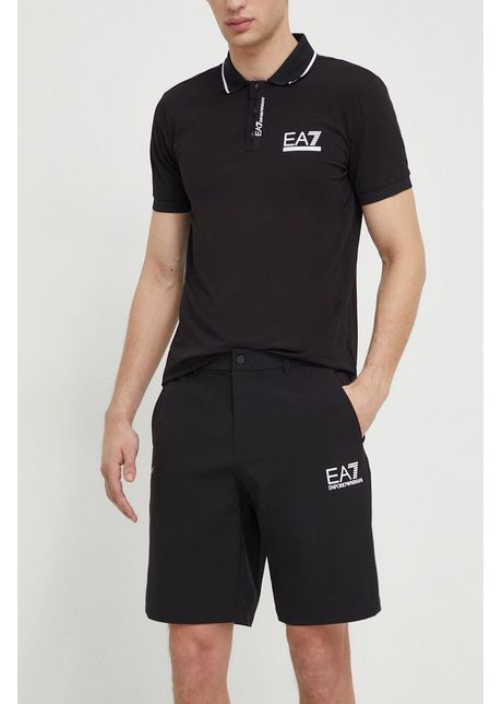 Ea7 emporio armani pantaloni scurti barbati culoarea negru