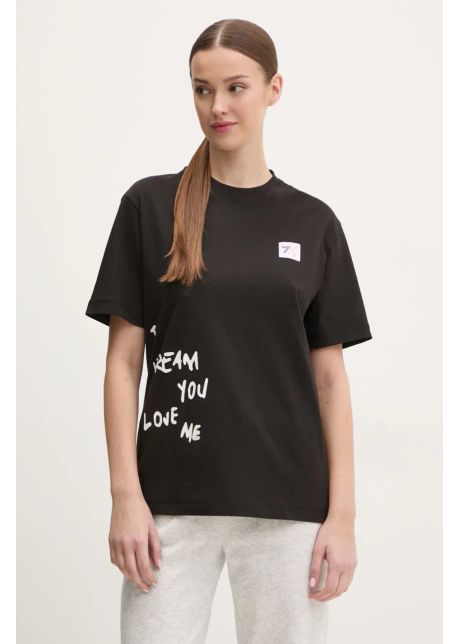 Ea7 emporio armani tricou din bumbac femei culoarea negru af13243 7x000032
