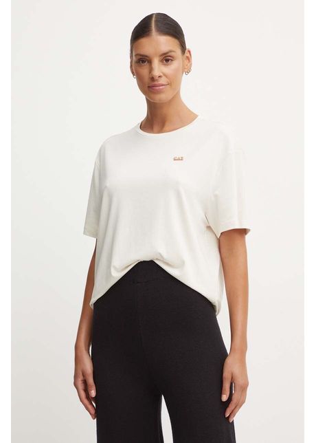 Ea7 emporio armani tricou femei culoarea bej tjdzz 6dtt07