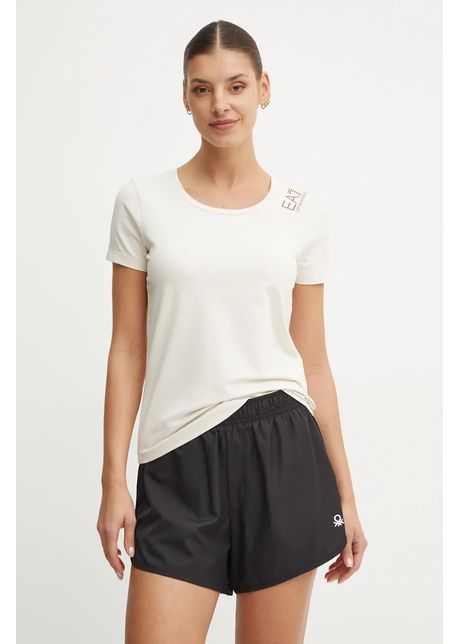 Ea7 emporio armani tricou femei culoarea bej tjfkz 8ntt50