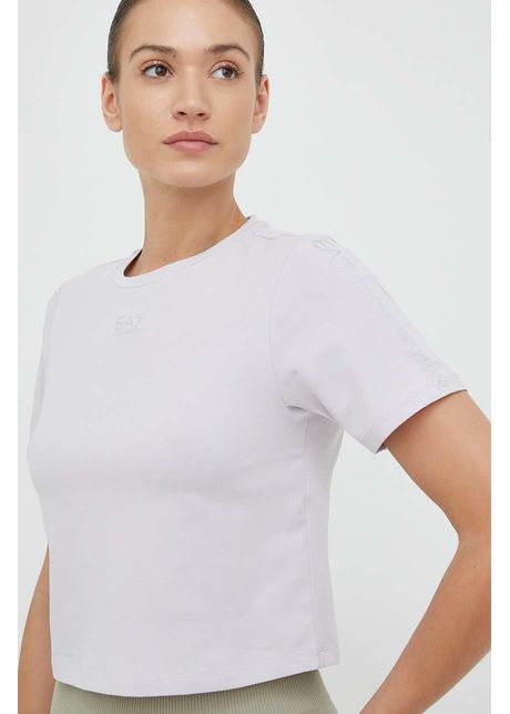 Ea7 emporio armani tricou femei culoarea violet