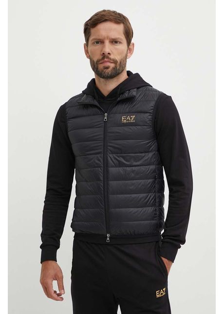 Ea7 emporio armani vesta de puf barbati culoarea negru de tranzitie pngpz 8npq06