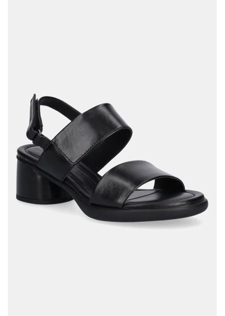 Ecco sandale de piele sculpted culoarea negru 222763 01001