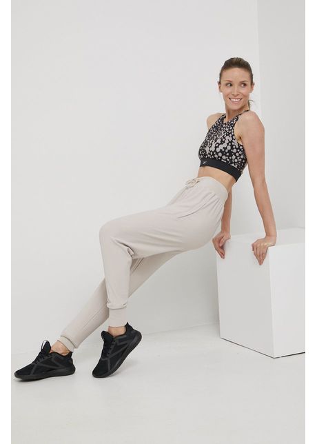 Eivy pantaloni femei culoarea bej neted