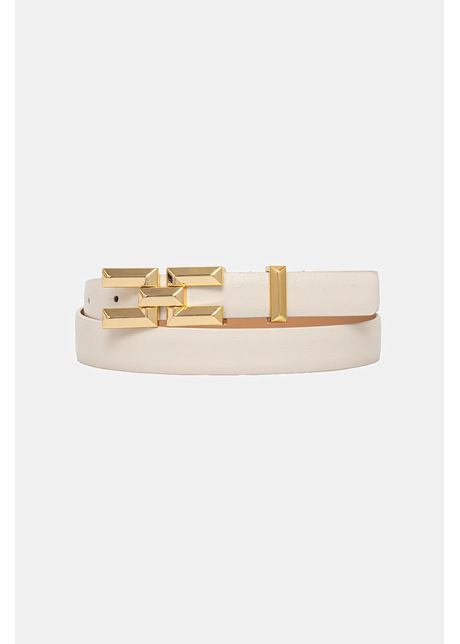 Elisabetta franchi curea femei culoarea bej ct35s52e2