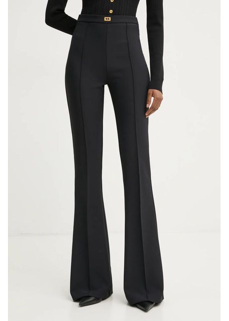 Elisabetta franchi pantaloni femei culoarea negru evazati high waist pa07951e2