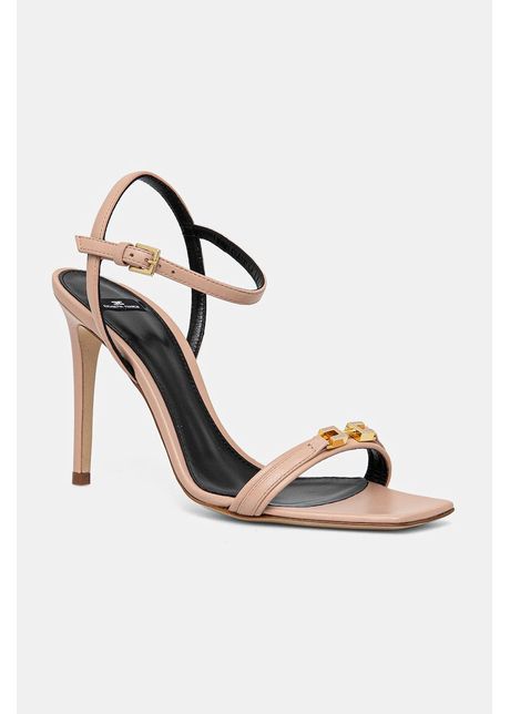 Elisabetta franchi sandale de piele culoarea roz sa57l51e2