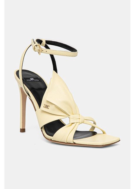 Elisabetta franchi stilettos de piele culoarea galben sa25l51e2