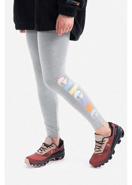 Ellesse colan i tilly legging femei culoarea gri cu imprimeu sgk13351 grey
