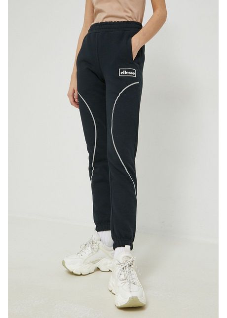 Ellesse pantaloni de trening femei culoarea negru cu imprimeu