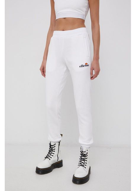 Ellesse pantaloni femei culoarea alb melanj sgk13652 011