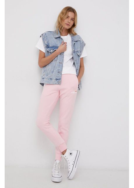Ellesse pantaloni femei culoarea roz melanj sgk13652 011