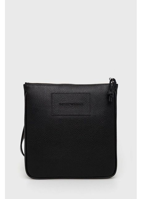 Emporio armani borseta de piele culoarea negru